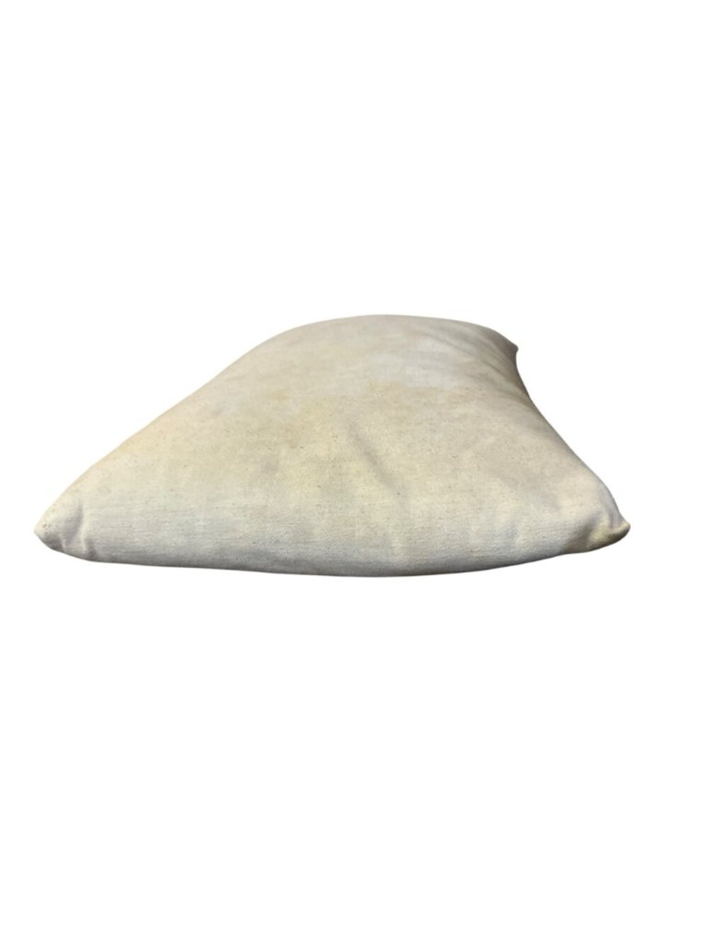 Vintage Feather Bed Pillow Beige Rustic Decor Stained Used Farmhouse  Handmade - Picture 3 of 16